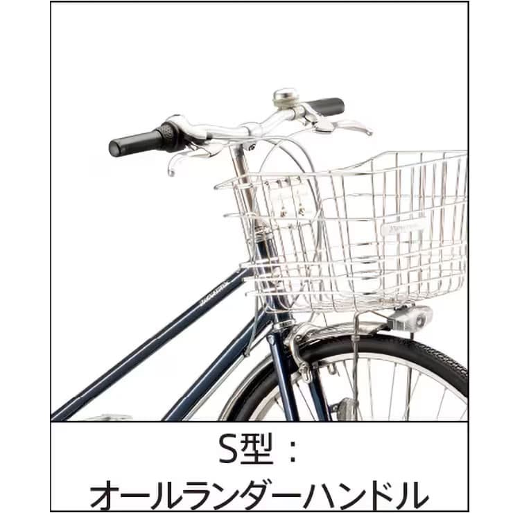 ロングティーン S型フレーム「L73ST7」27インチ 3段変速 オートライト シティサイクル ママチャリ 自転車 -27