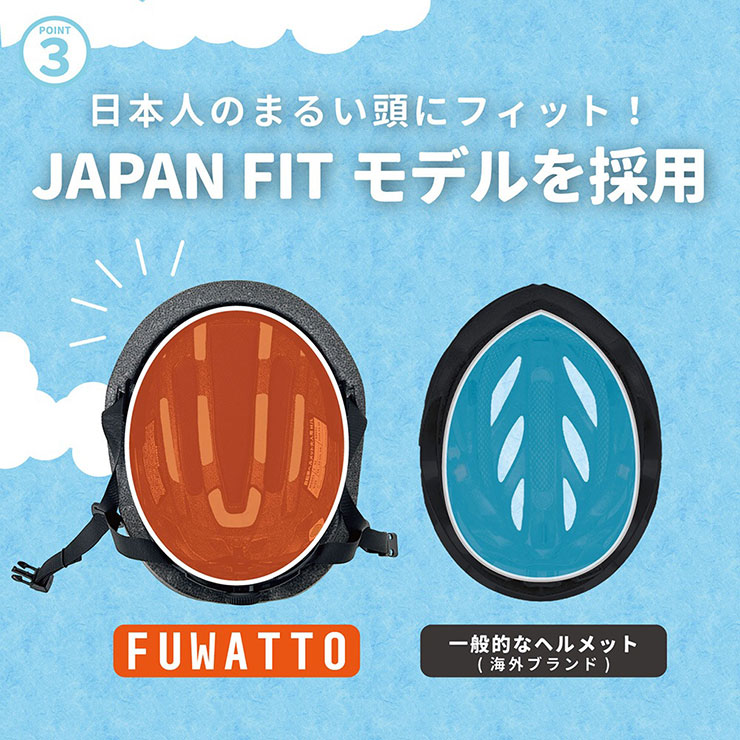 FUWATTO（フワット）頭周:54-59cm SG軽量ヘルメット