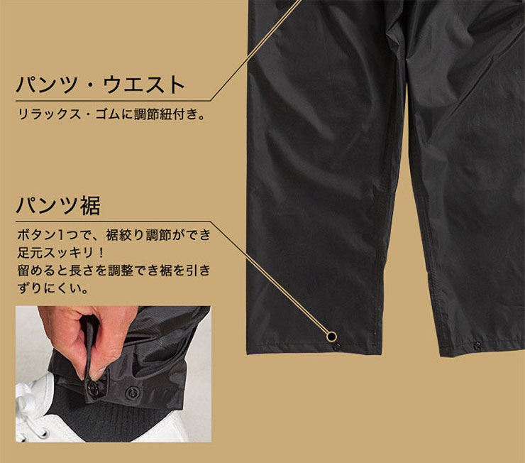 THE ROOTS リュックインレインスーツ ARG-210