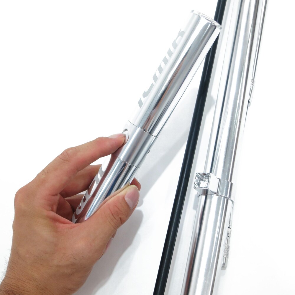 Valo-Travel ライフル型折りたたみ式フロアポンプ 米/仏式バルブ対応 収納ケース付属