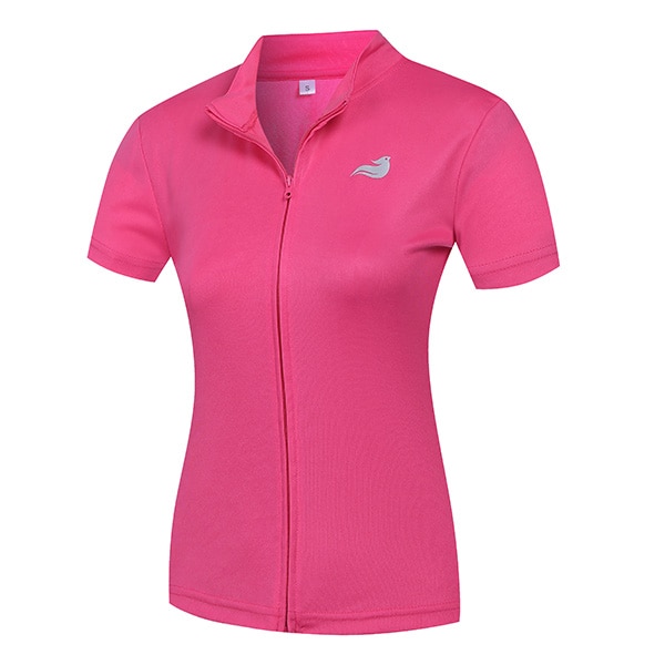 Wフルジップ半袖ジャージ-J レディースモデル 紫外線対策