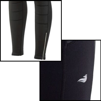 レディース ゲルパッド ウインドブレークタイツ-L 想定気温:5度【IL-CP】
