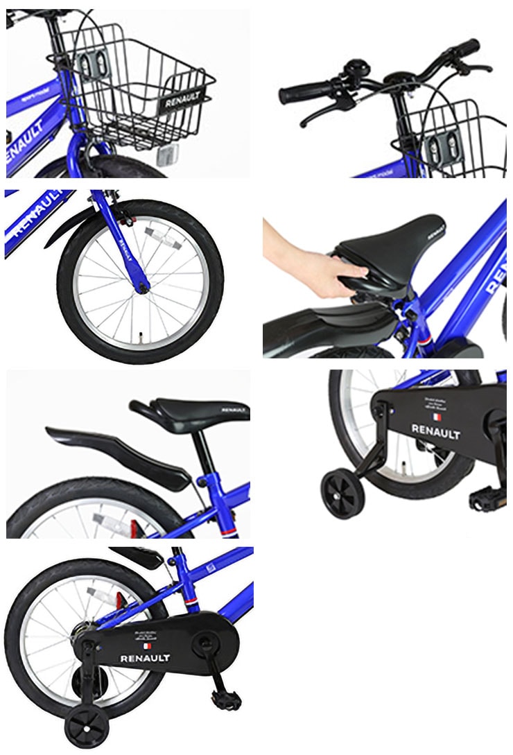 2点セット【RENAULT】ルノー3WAY 子ども用自転車&ヘルメット ルノー（RENAULT） ルノーヘルメットセット KID'S18 a la mode 18