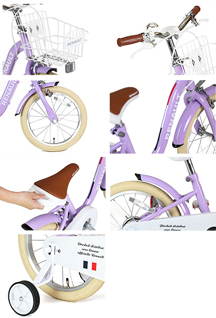 2点セット【RENAULT】ルノー3WAY 子ども用自転車&ヘルメット ルノー（RENAULT） ルノーヘルメットセット KID'S18 a la mode 18