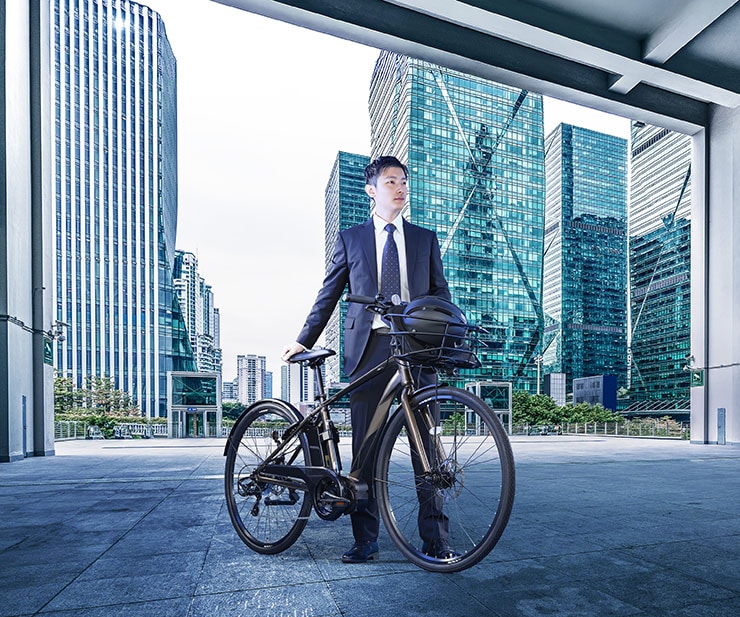 オフィスプレスe(OFFICEPRESS e)-Q 700C 7段変速 電動自転車 クロスバイク