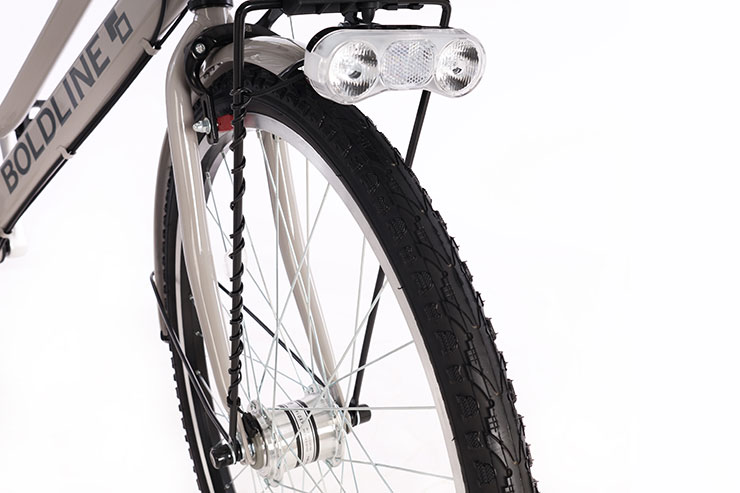 ボールドライン-Q 26インチ 3段変速 オートライト ベルトドライブ シティサイクル ママチャリ 自転車