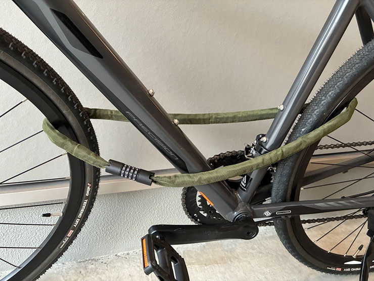 ダイヤルチェーンロック-Q 4x1200mm ワイヤー錠