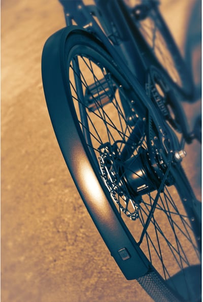 エッジアル アルミニウム製マッドガード 700C用 タイヤ幅:28-40C 前後セット