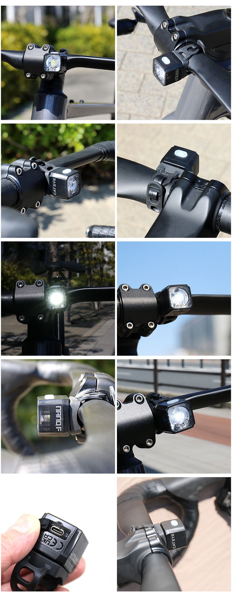 TL-LD830-F NANO F(ナノ エフ)USB充電式セーフティライト 明るさ:100ルーメン フロントライト 前用