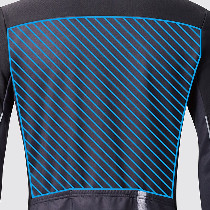 [25w] N3500-BL ウィンドブレークジャケット（レースフィット）想定気温:5度