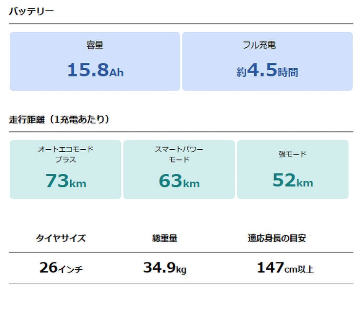 PAS GEAR-U(パス ギア ユー)「PA26GU」26インチ 3段変速 電動自転車 -26