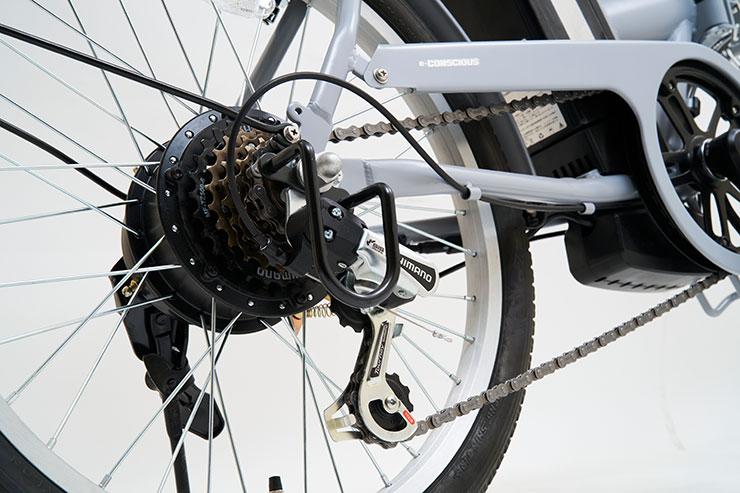 イーコンシャス コンパクト 206FD-R 20インチ 6段変速 バンドブレーキ 電動自転車