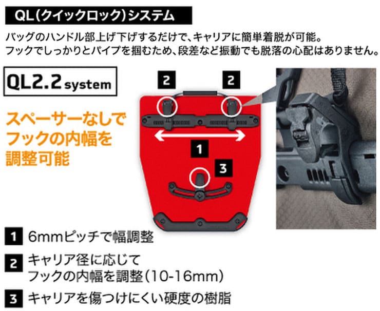バックローラー XL QL2.2 大容量パニアバッグ 防水性に優れたロール
