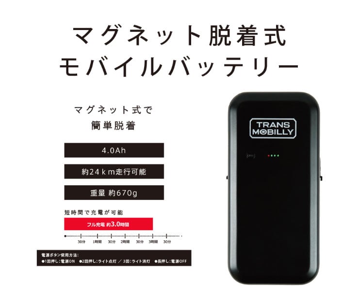 TRANS MOBILLY E-BIKE NEXT140 14インチ 変速なし 折りたたみ自転車 電動自転車