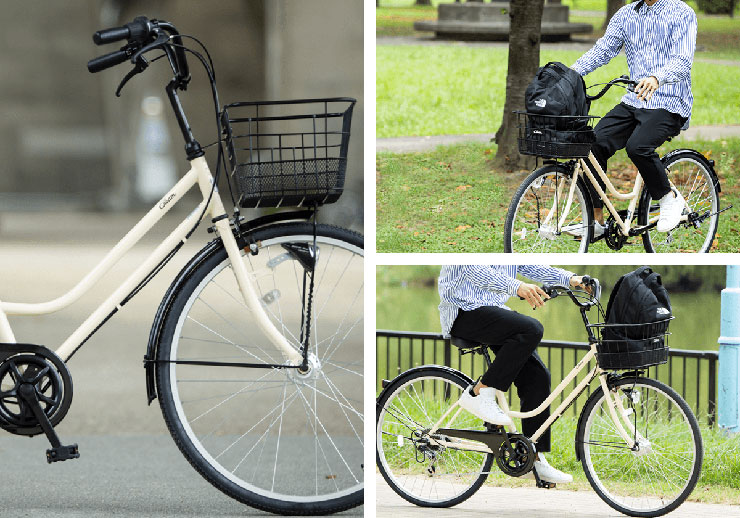 Cream City（クリーム シティ）BAA260-O 26インチ 変速なし ダイナモライト シティサイクル ママチャリ 自転車