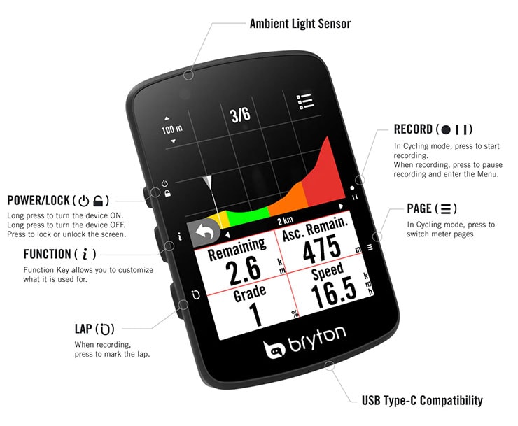 Rider650T ケイデンス・スピード・心拍センサー付 サイクルコンピュータ