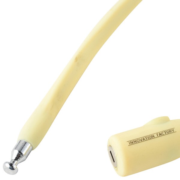 イノベーションファクトリー キー式ワイヤー錠 自転車を傷つけにくいシリコンカバータイプ