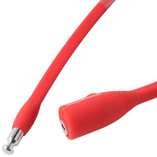 イノベーションファクトリー キー式ワイヤー錠 自転車を傷つけにくいシリコンカバータイプ