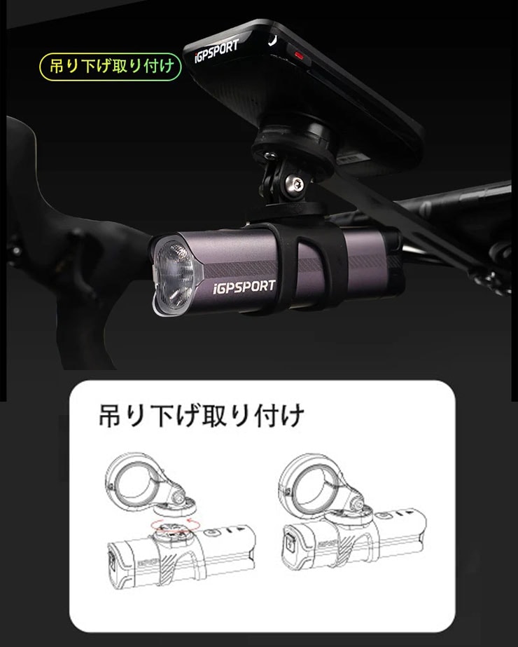 VS500 フロントライト 500ルーメン 充電式 前用