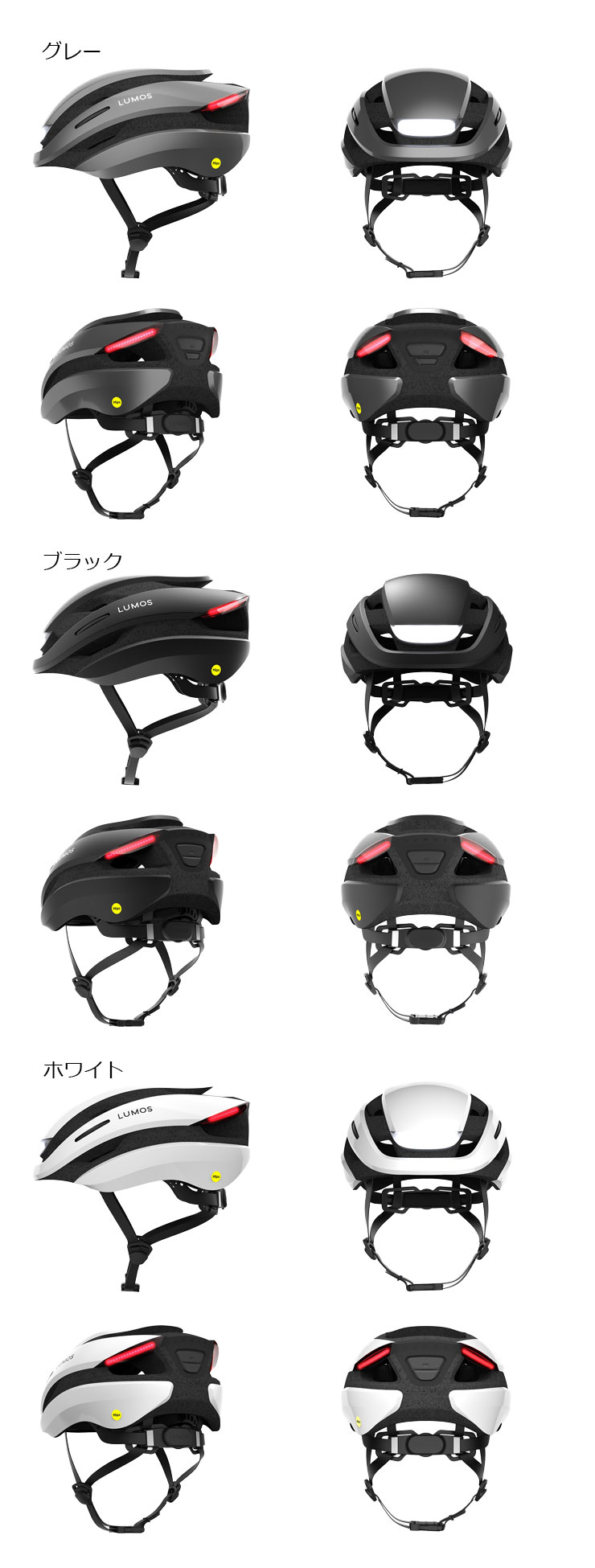 ルーモス ウルトラ MIPS ウインカー内蔵スマートヘルメット