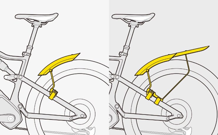 TETRAFENDER M1/M2 SET(テトラフェンダー M1/M2 セット)泥よけ フェンダー 前後セット