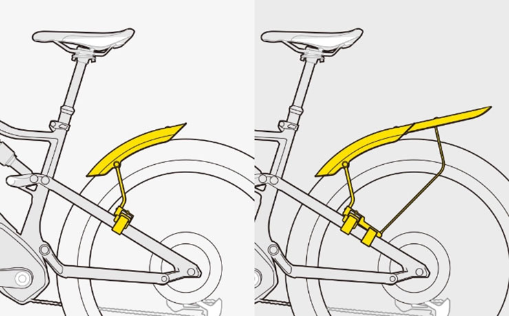 TETRAFENDER M2(テトラフェンダー M2)泥よけ フェンダー 後用