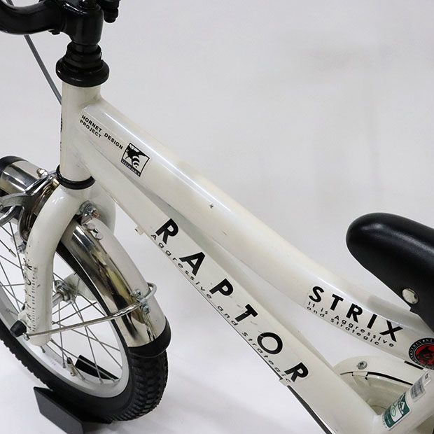 整備済＞RAPTOR・18インチ子供自転車・ホワイト