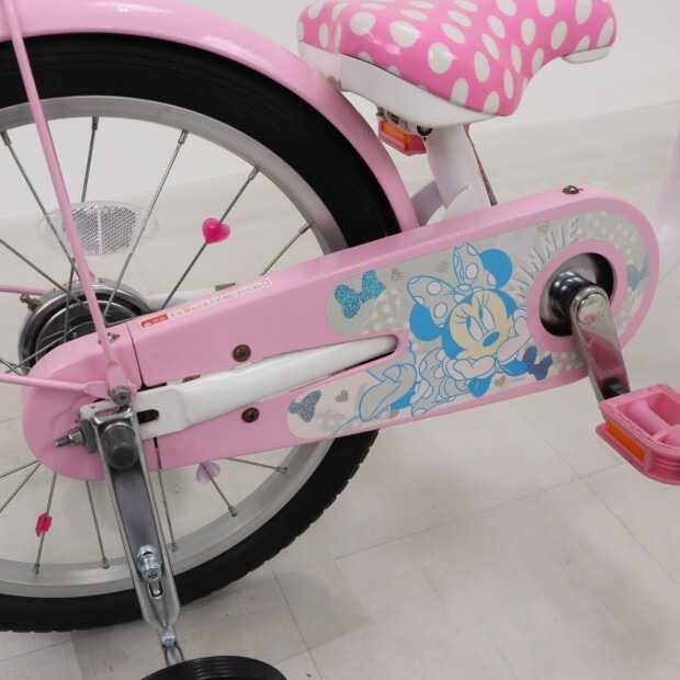 リユース】ミニーマウス ポルカドット18 18インチ 子供用 自転車