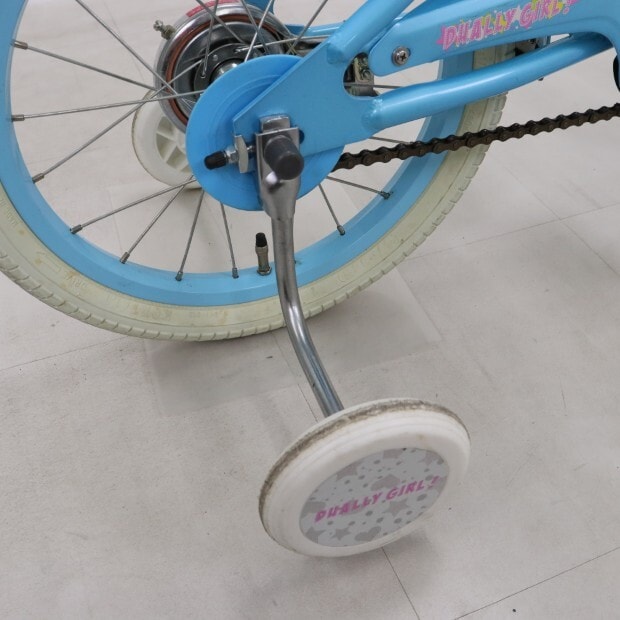 【85】子供用自転車 子供車 DUALLY GIRL! 水色 16インチ リユース】デューリーガール 160-F 16インチ 2015年モデル 子供用 自転車