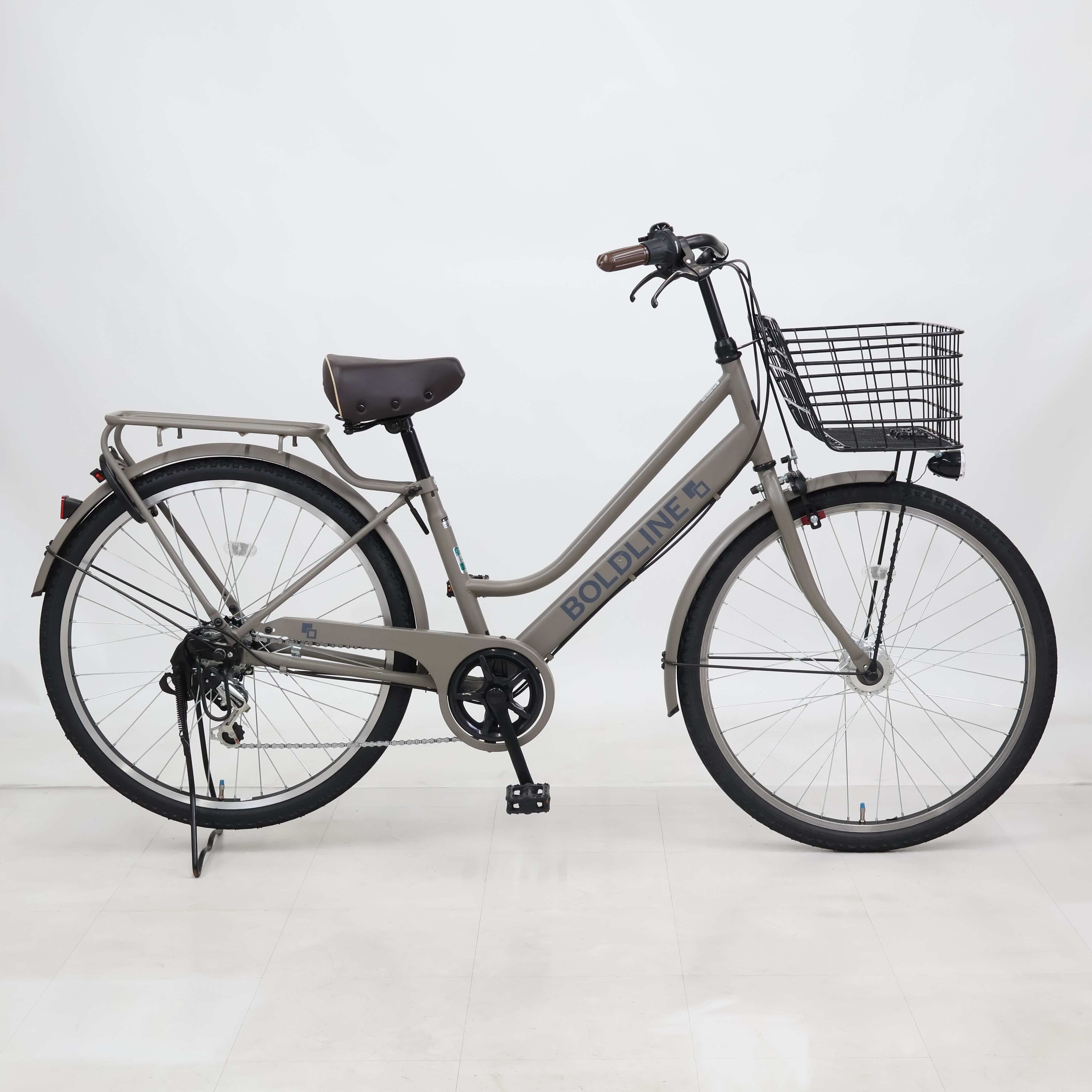 ベイスターズ　シティサイクル グレー 26インチ　引き取り限定 リユース】ボールドライン 266HD-O 26インチ 2025年モデル シティ