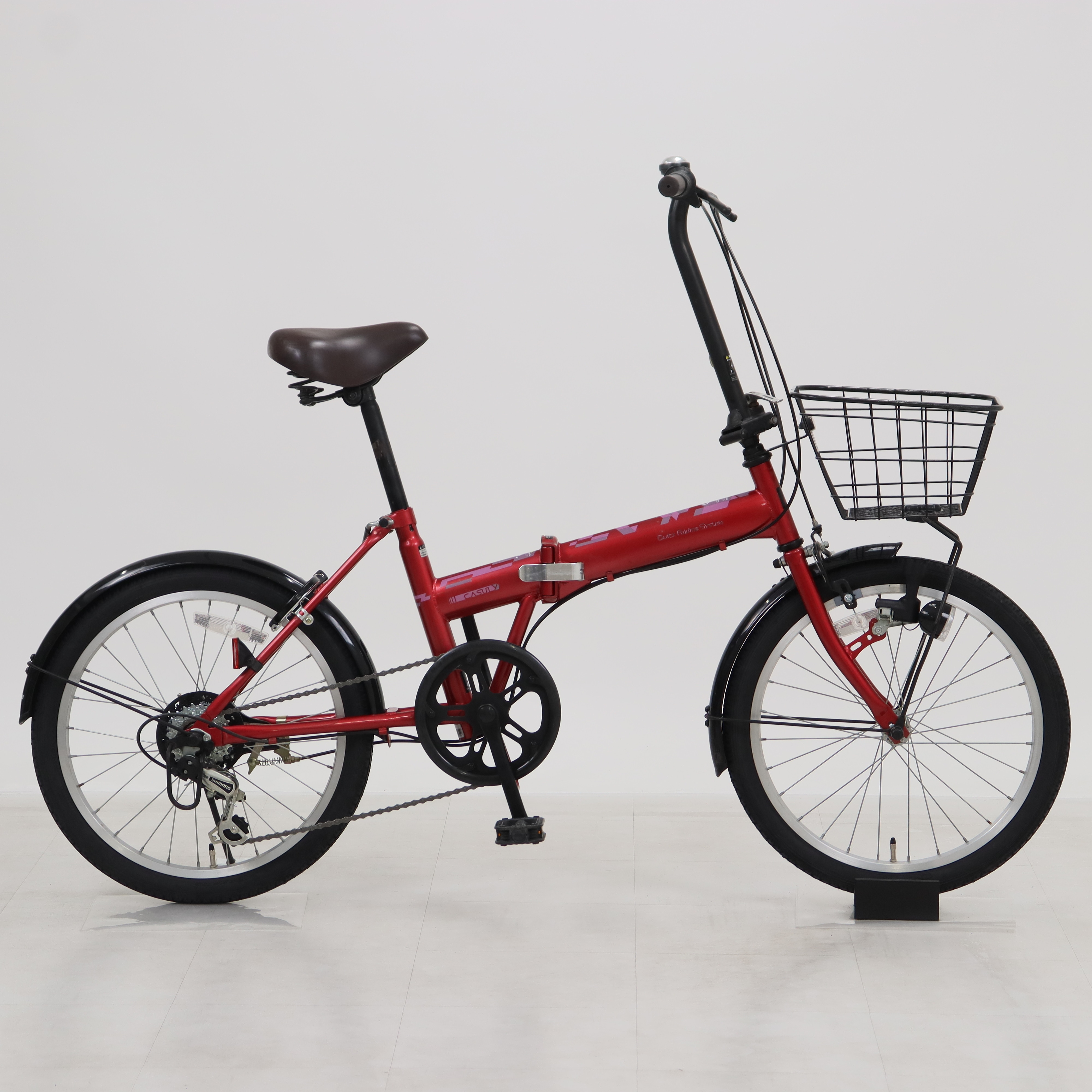 【美品】あさひ　折り畳み自転車　カジュリーフォールディング 206-L リユース】カジュリーフォールディング 206-L 20インチ 2022年モデル