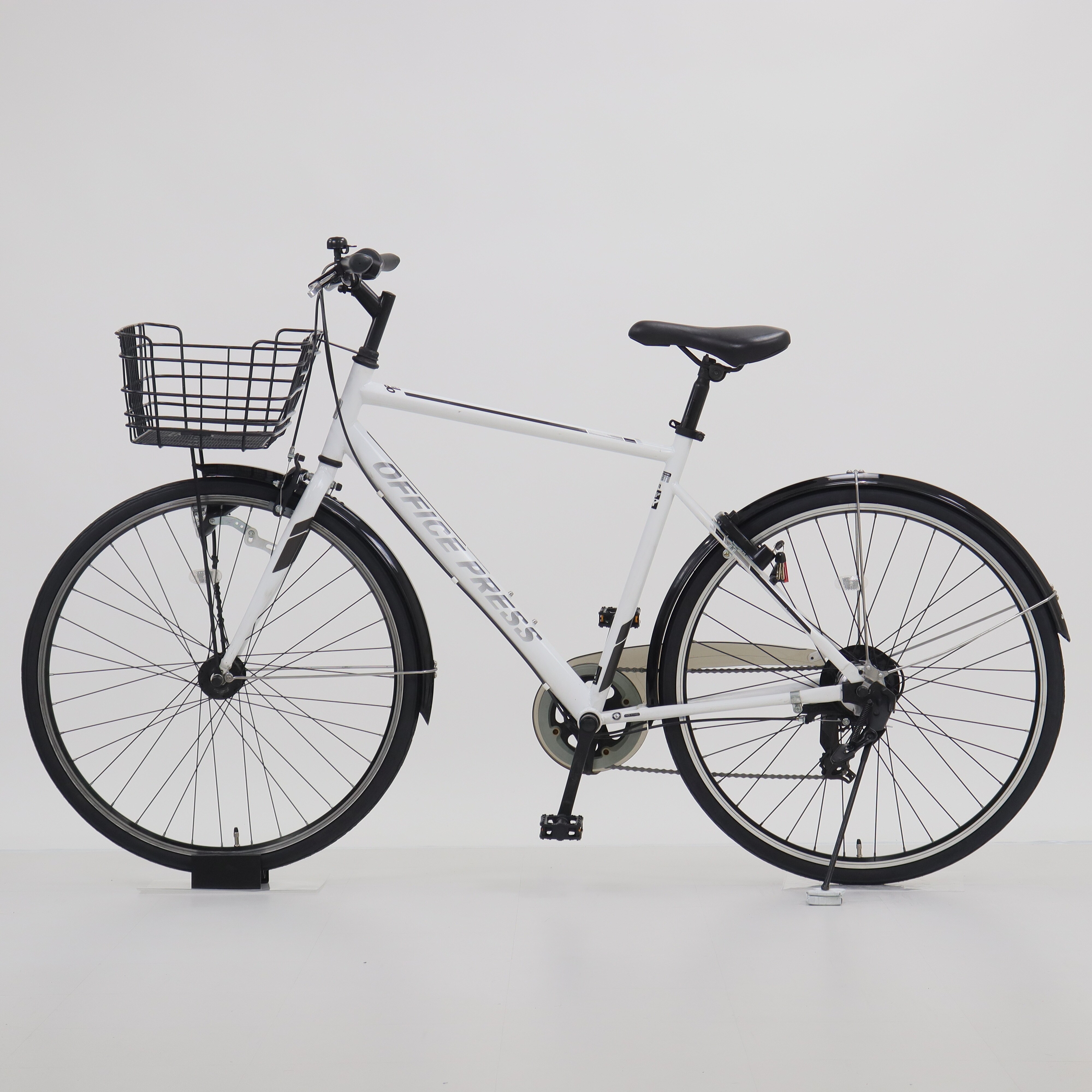 自転車 クロスバイク オフィスプレストレッキング ホワイト