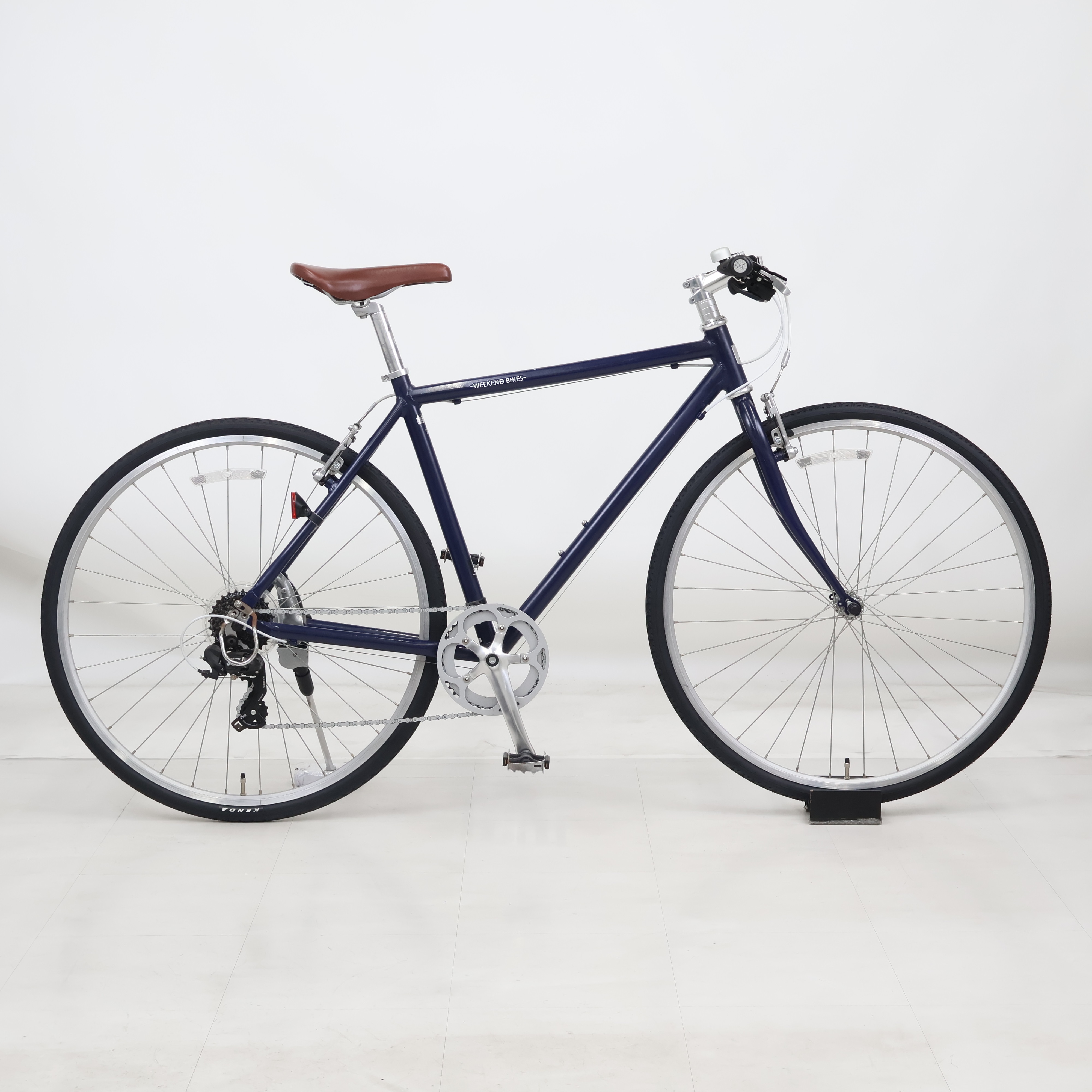 WEEKEND BIKES クロスバイク ネイビー　値下げ可 リユース】WEEKEND BIKES -L 510mm 2022年モデル クロスバイク 自転車