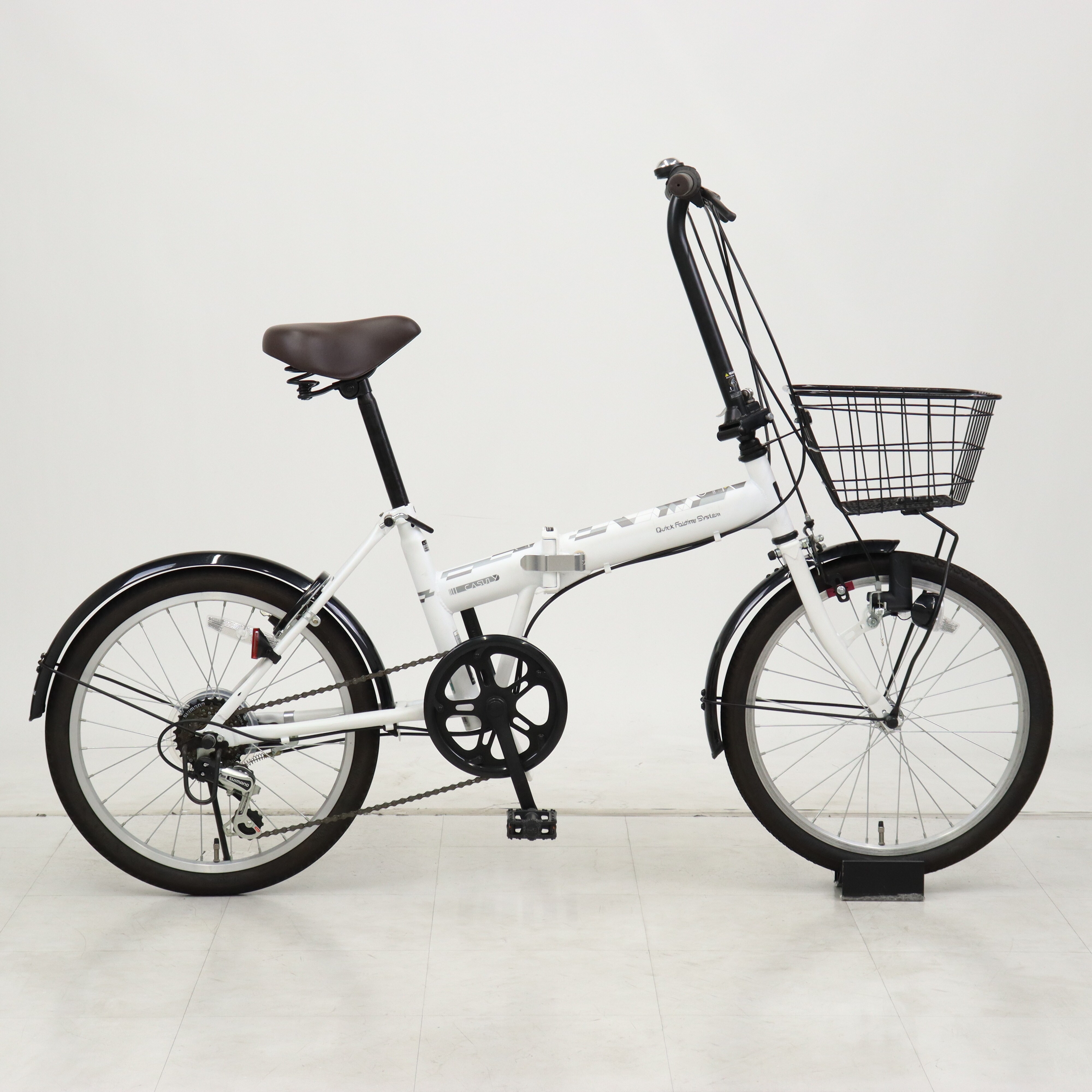 【美品】あさひ　折り畳み自転車　カジュリーフォールディング 206-L あさひ（自転車） 「西日本限定」「あさひ」カジュリー