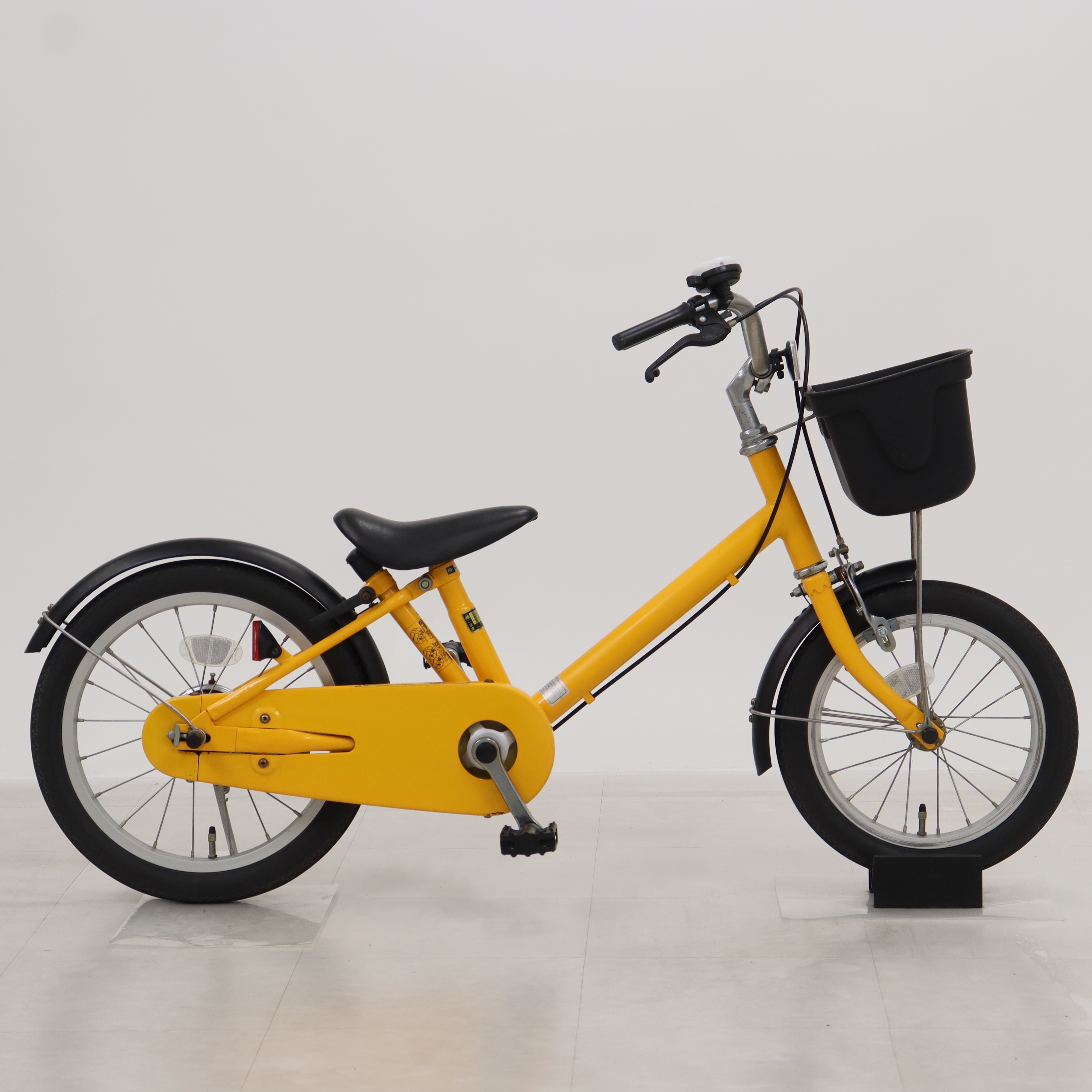 【komugi】【中古】子供用自転車　16インチ　あさひサイクル リユース】16型幼児用自転車・押し棒付き 16インチ 子供用 自転車