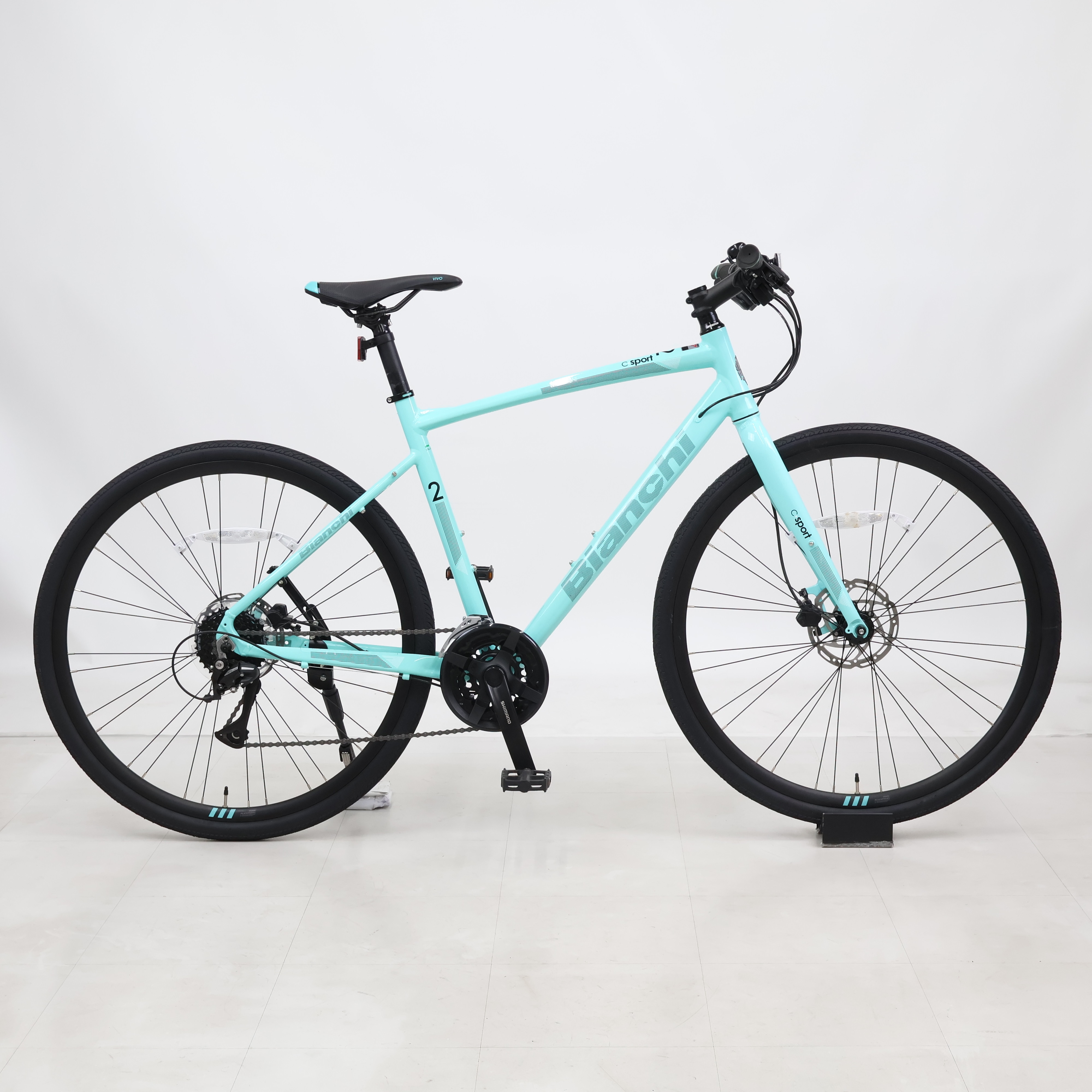 bianchi c-sport2 disc リアホイールジャンク 引き取り限定 リユース】C・SPORT2 DISC 510mm クロスバイク 自転車