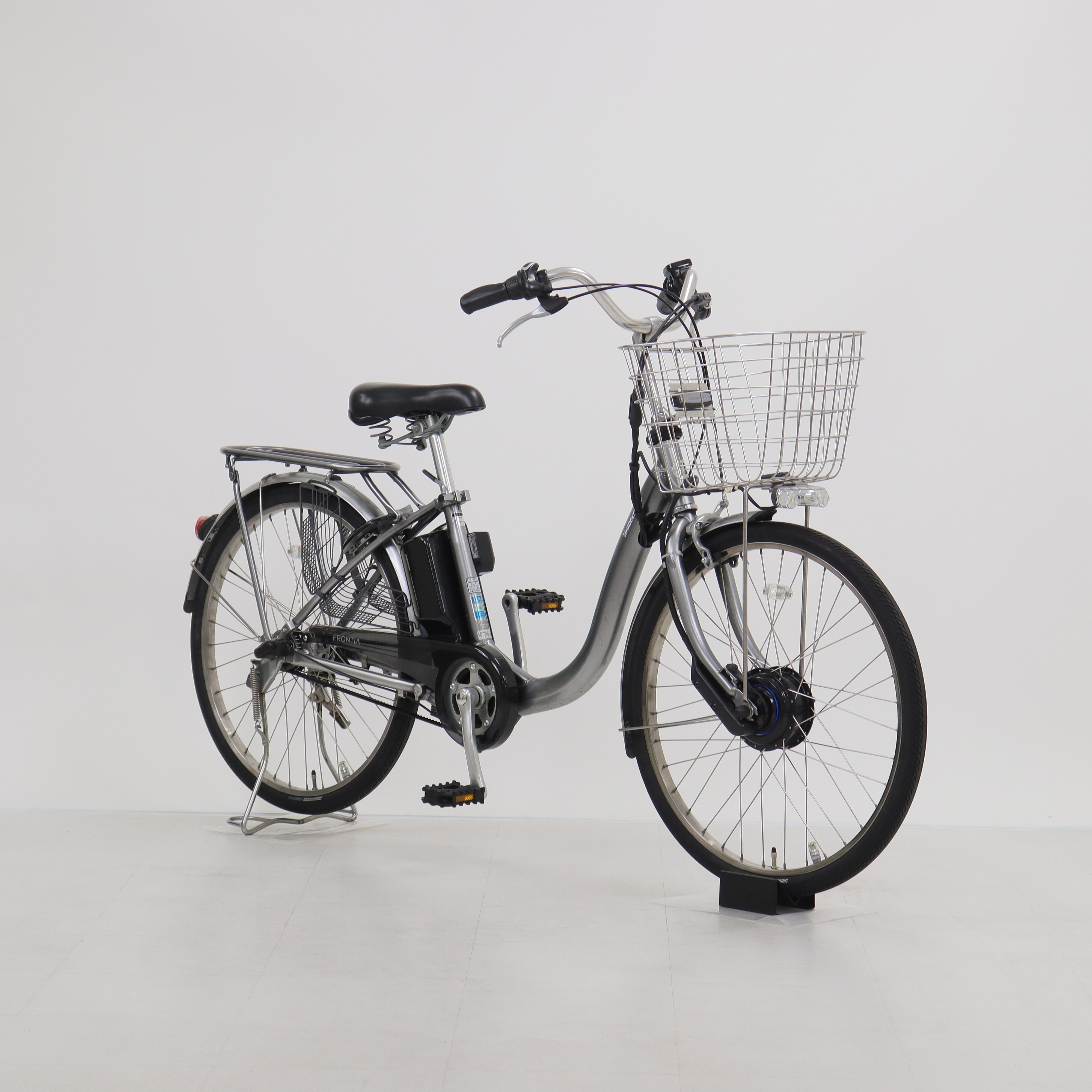 動作良好！　電動アシスト自転車 　ブリジストン　F4DB41 フロンティアDX ブリヂストン フロンティア デラックス F4DB41 [E.Xグレイッシュ