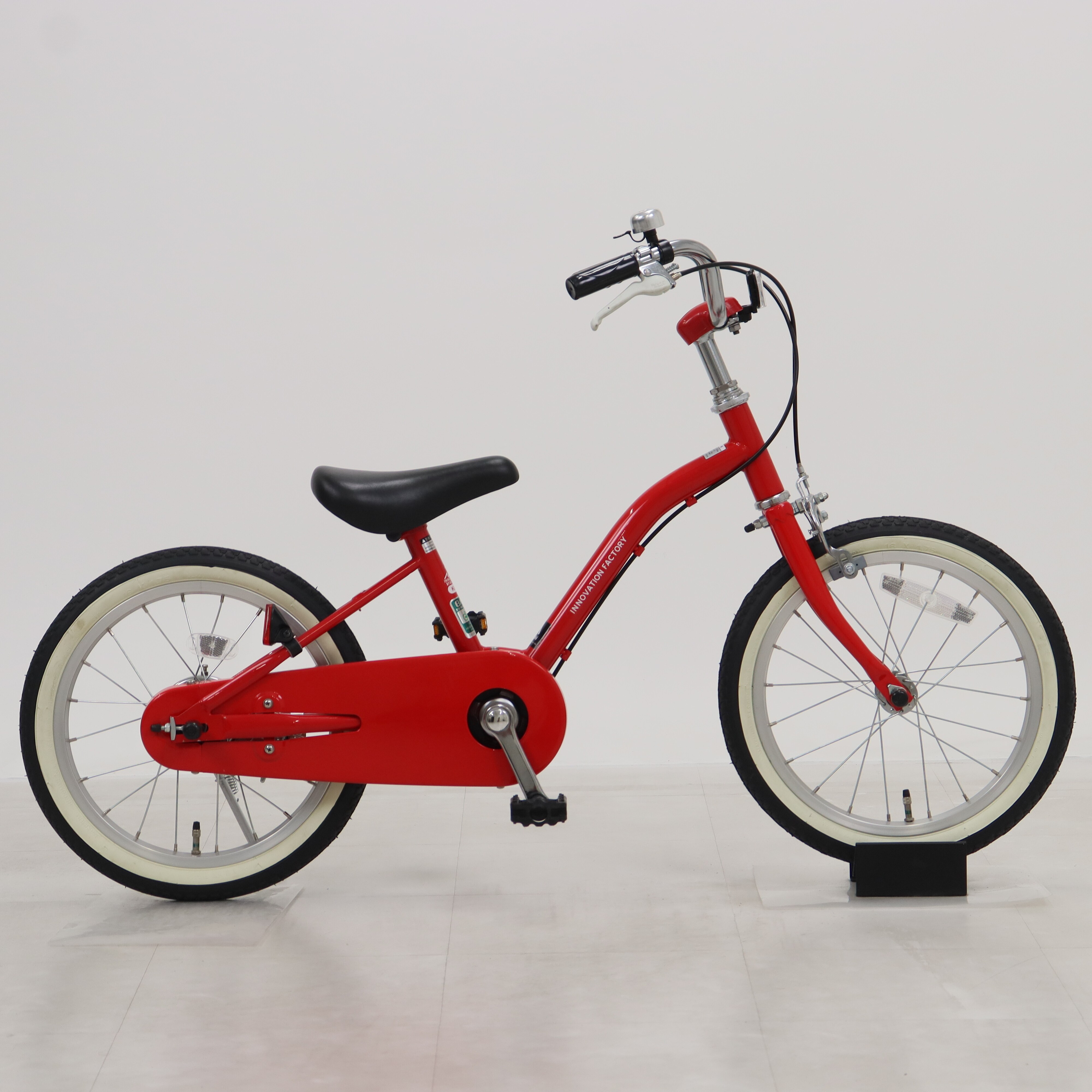 Innovation Factory 子供用自転車 レッド 16インチ 補助輪 リユース】イノベーションファクトリーキッズ 160-N 16インチ 2022年