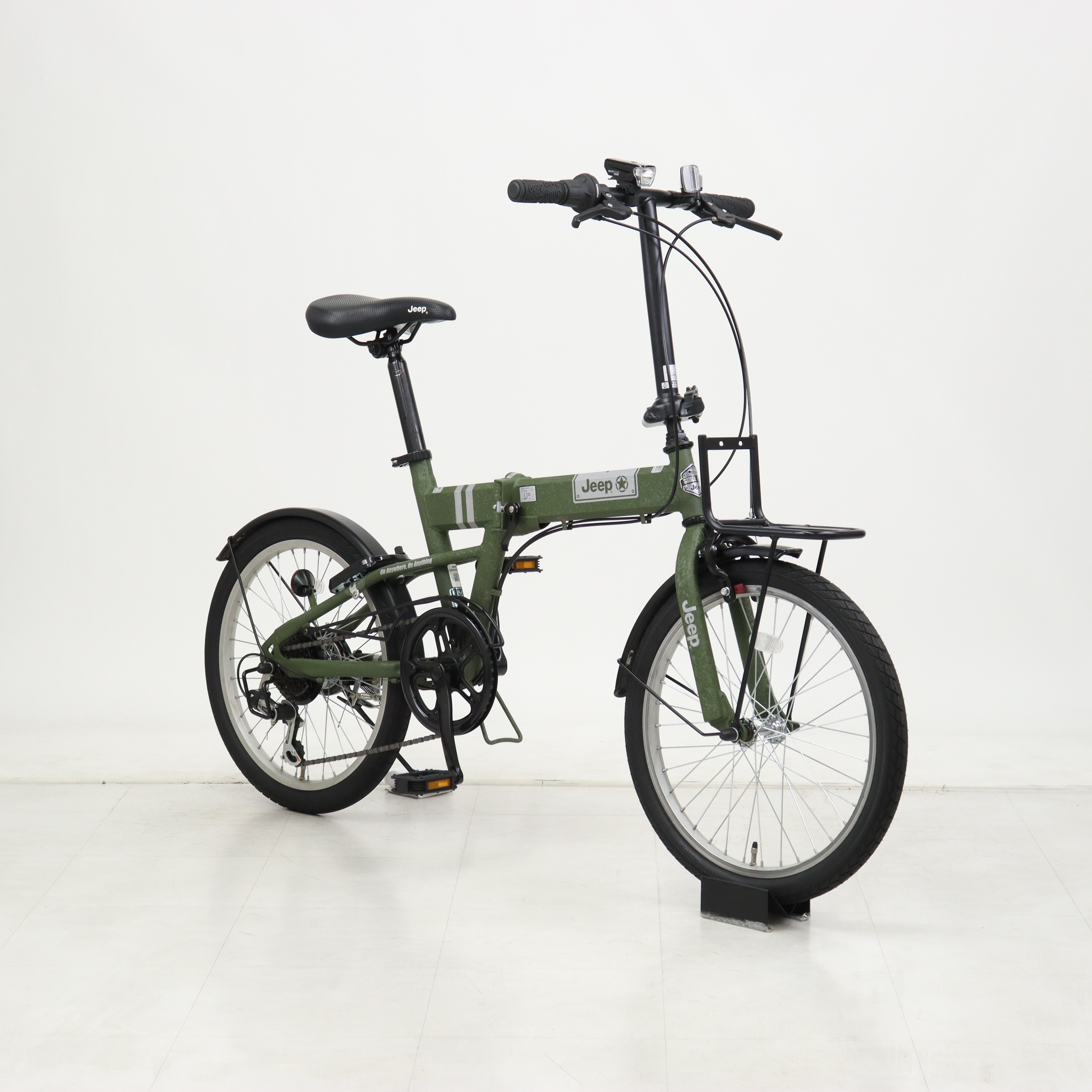 Jeep 折りたたみ自転車 20インチ 緑