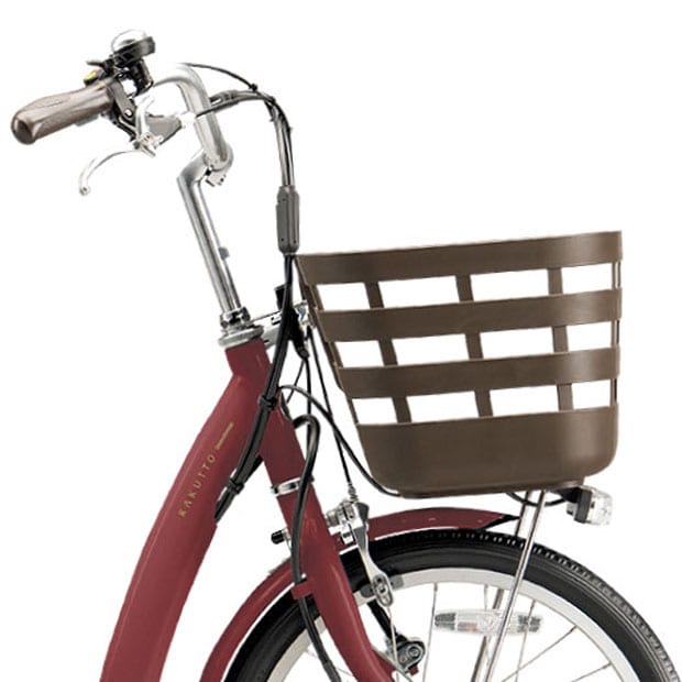 パナソニック電動アシスト三輪車 自転車 紫色 前後バスケット付き 三輪