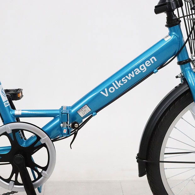 ☆ジモティ割あり☆ Volkswagen 折り畳み自転車 ホワイト クリーニング