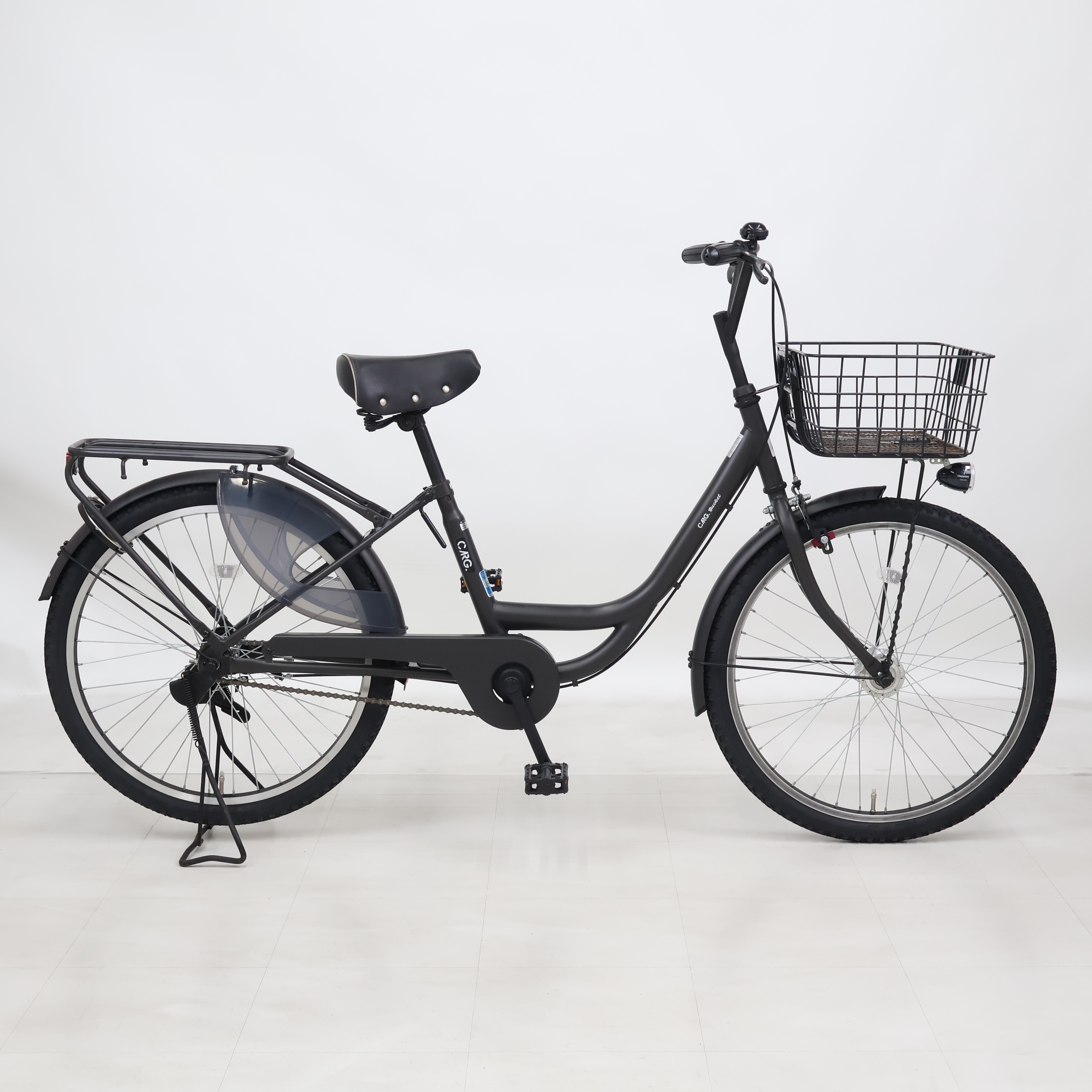 アサヒ 自転車 CARG BUCKETマットブラック 24インチ 直接引取希望 リユース】カーグバケット 240HD-L 24インチ 2024年モデル シティ