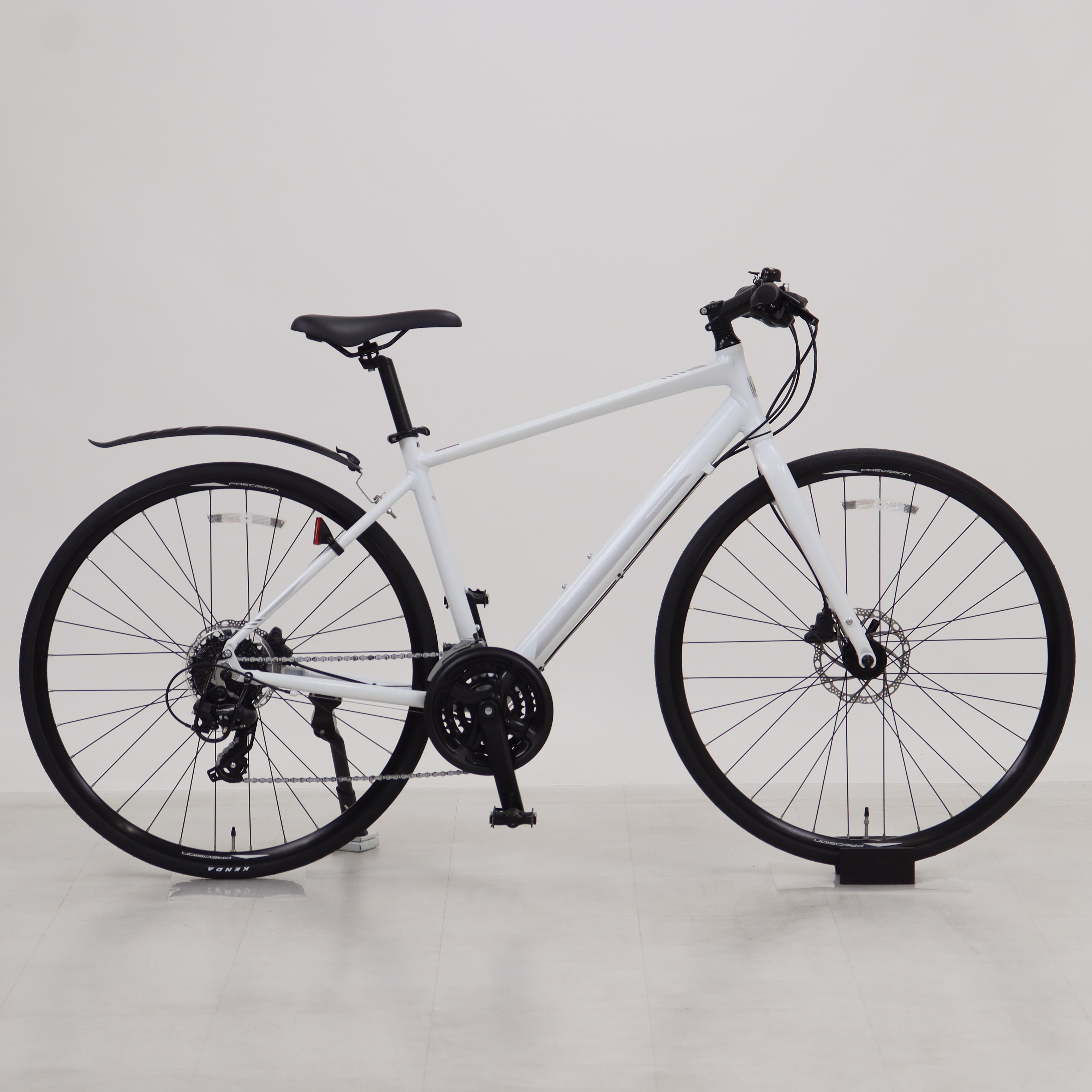 PRECISION SPORT アルミ 24速 470mm クロスバイク 白 リユース】PRECISION S ディスク -O 470mm 2025年モデル クロスバイク