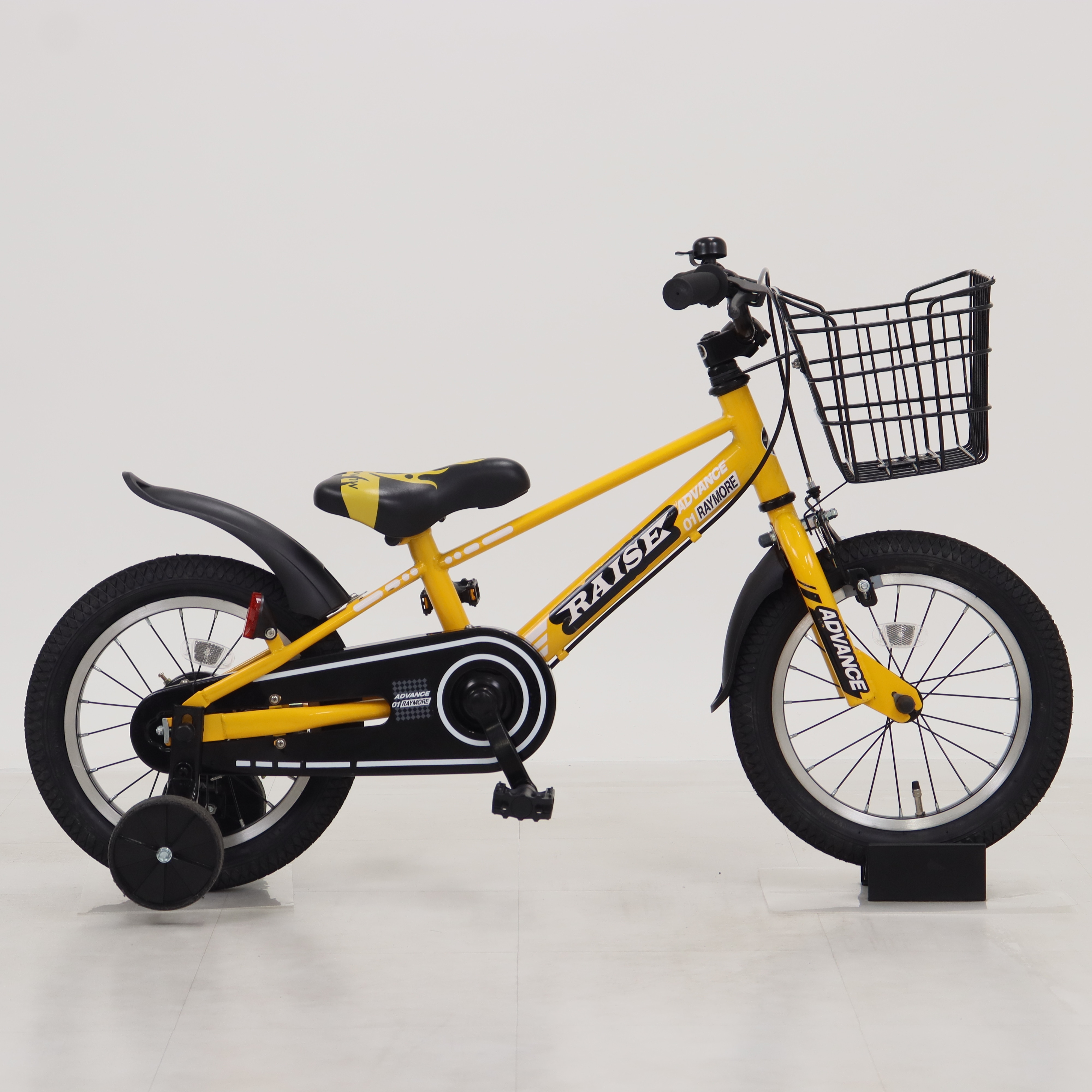 手渡しのみ販売！RAISE ADVANCE 子供用自転車 イエロー14インチ リユース】RAISE ADVANCE 14インチ 子供用 自転車