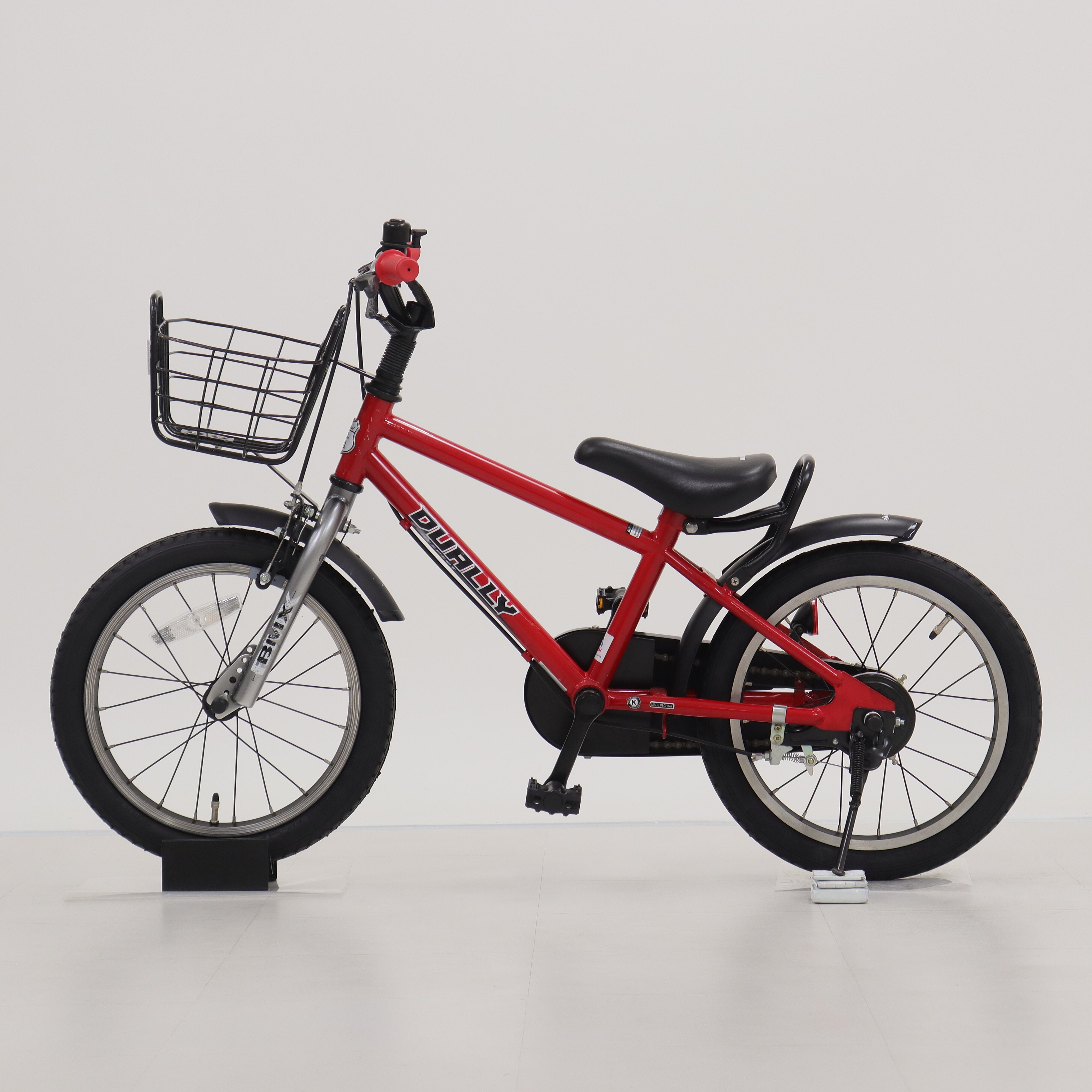 子ども用自転車 Jeep 赤 Jeep 子供用自転車 赤 前バスケット付き 楽天