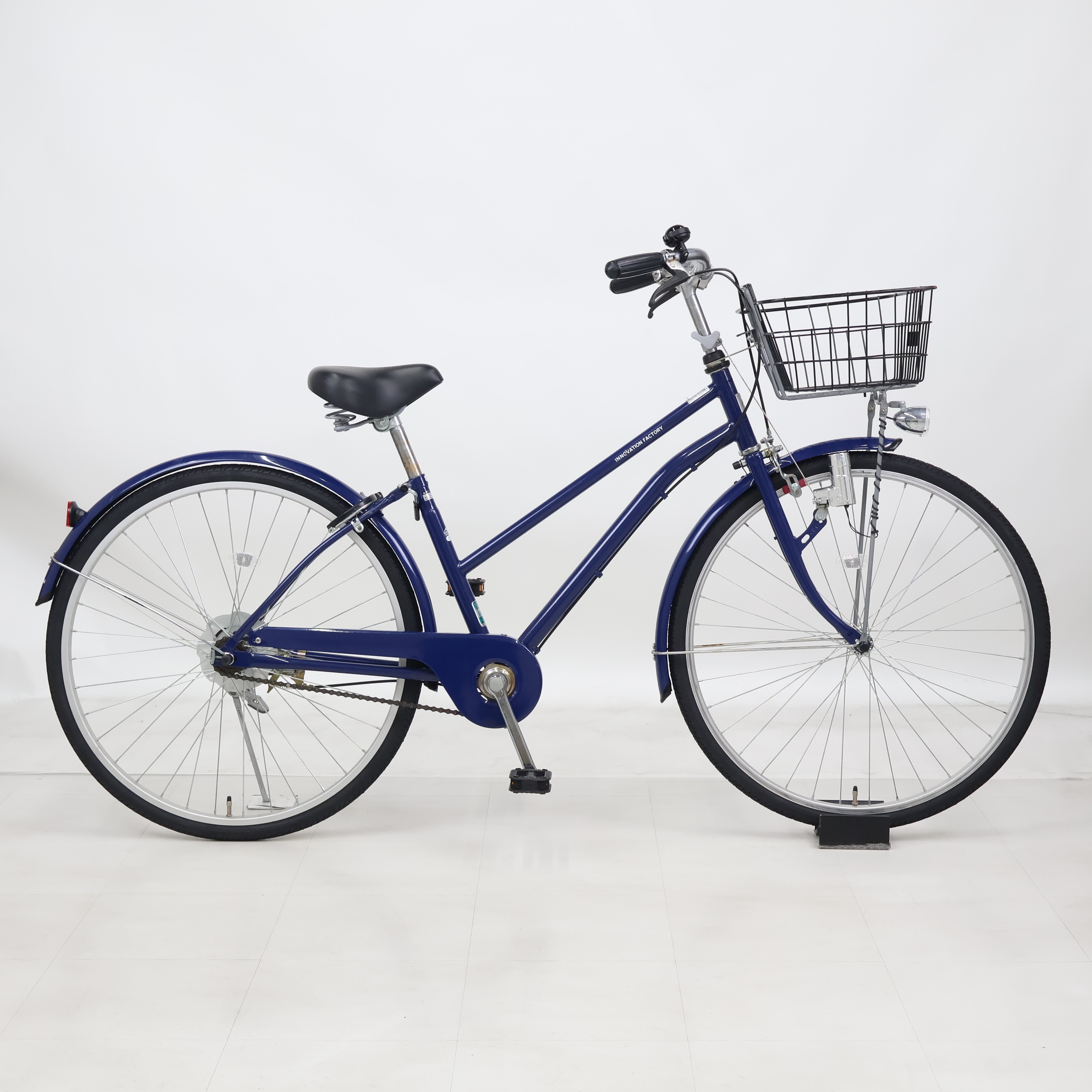 東京都東村山市内(直接取引限定) シティサイクル 26インチ　ネイビー リユース】イノベーションファクトリーCITY 260-O2 26インチ 2024年