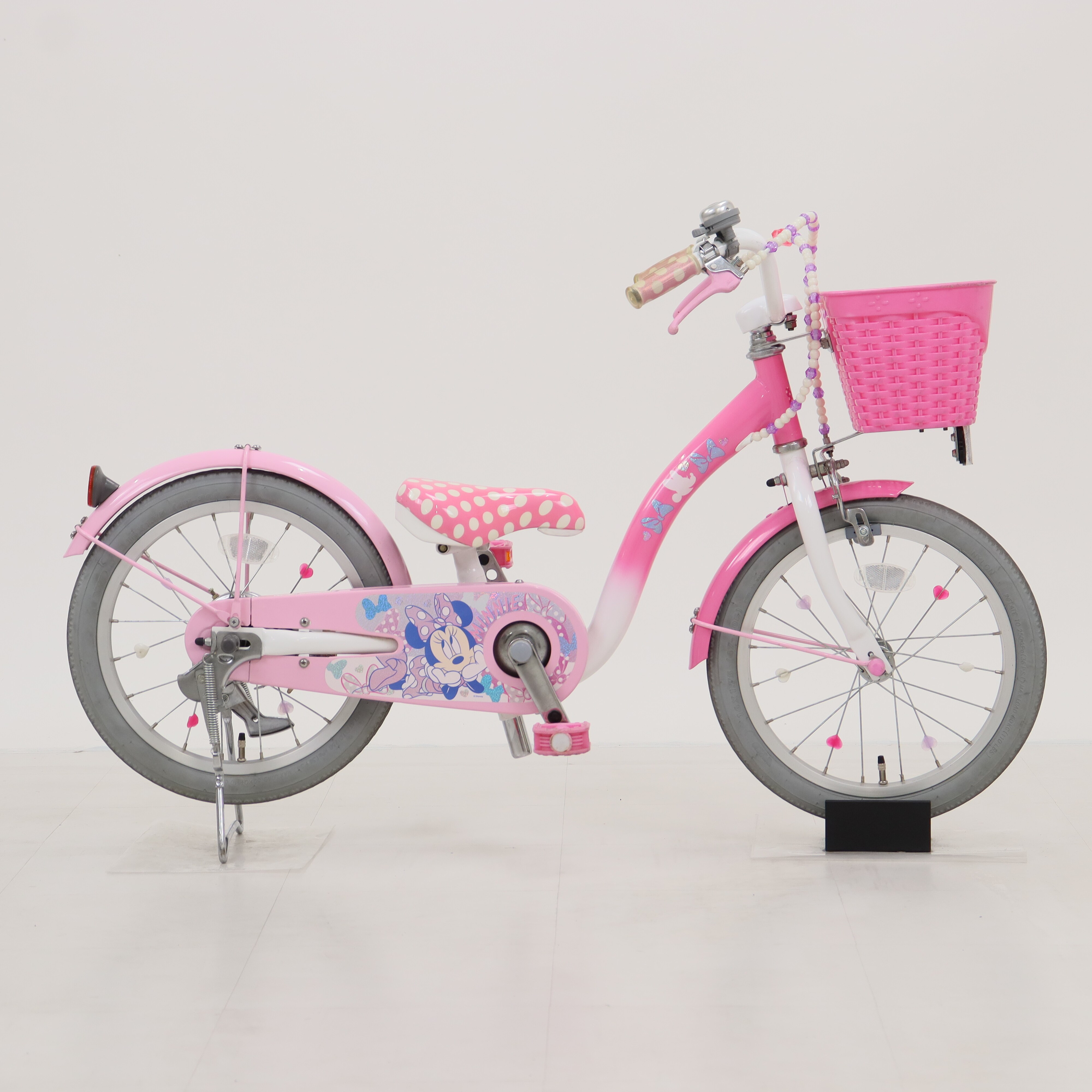 リユース】ミニーマウス ポルカドット16 16インチ 子供用 自転車
