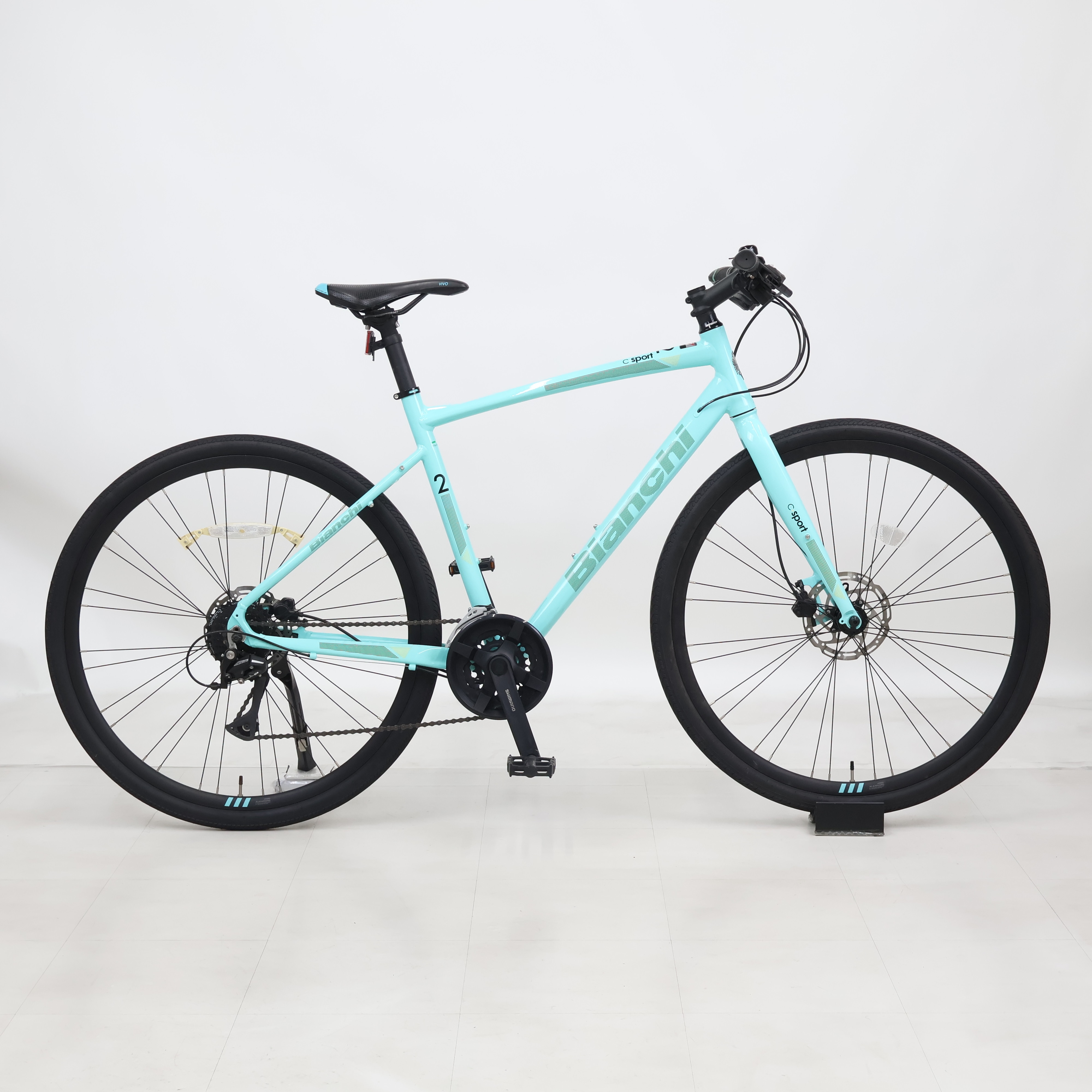 【新品、未使用】ブルブルボーテ　ミントブルー リユース】C・SPORT2 DISC 51cm 2021年モデル クロスバイク 自転車