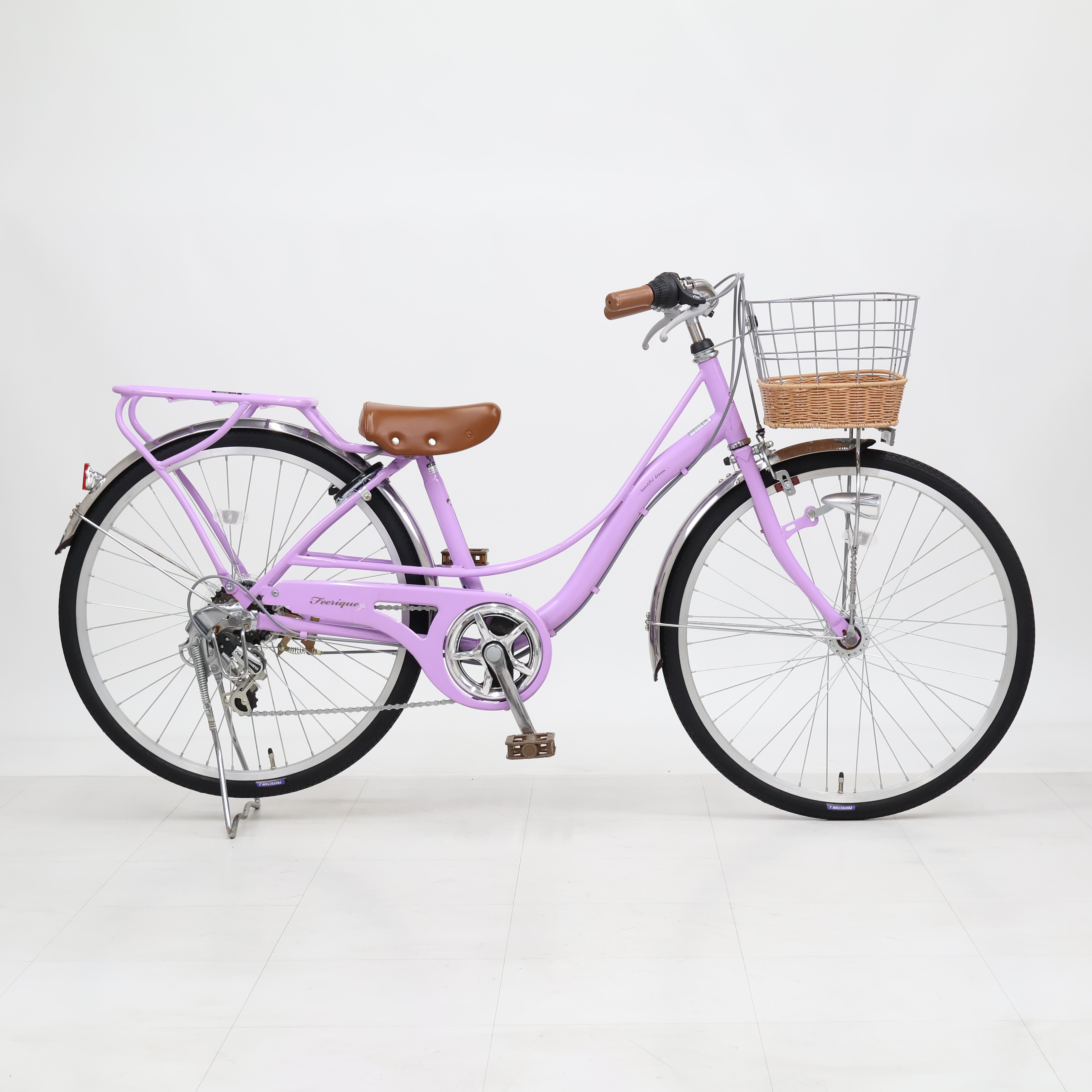 あさひ ASAHI フェリーク ジュニア 自転車24インチ パープル あさひ（asahi） 「あさひ」フェリーク Jr. BAA-O 24インチ 変速なし