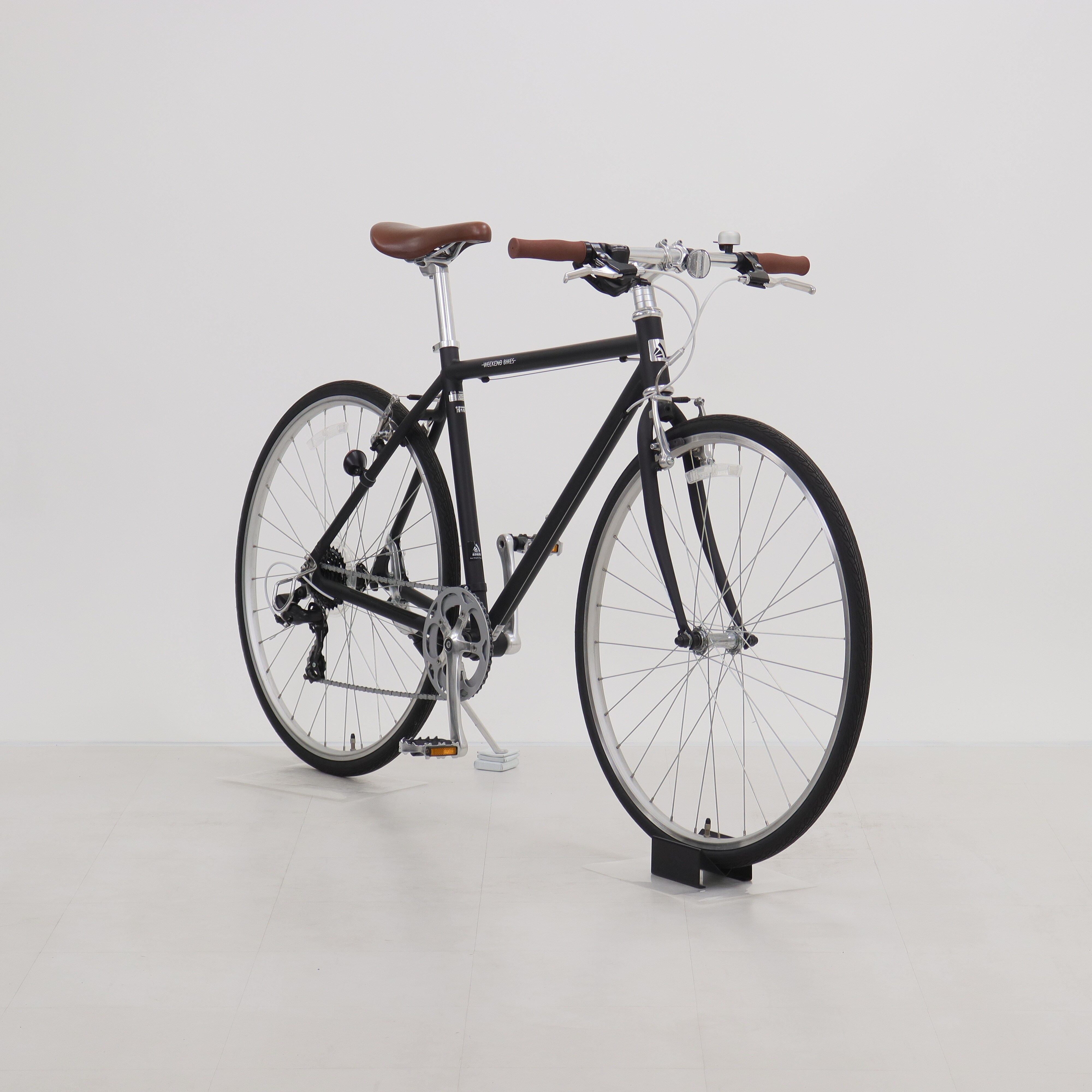 あさひ製WEEKEND アルミ 700C 7速 510mm BLACK クロス リユース】WEEKEND BIKES HD（470）-L 470mm 2021年モデル